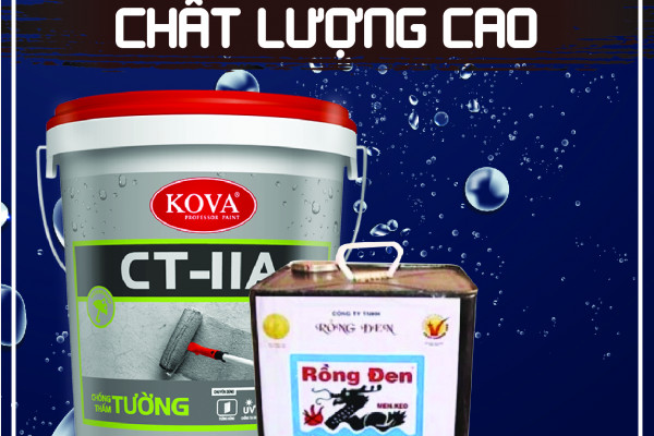 So sánh chống thấm Rồng Đen và Kova