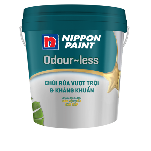 Sơn nội thất Nippon Odour-less Chùi Rửa Vượt Trội và Kháng Khuẩn