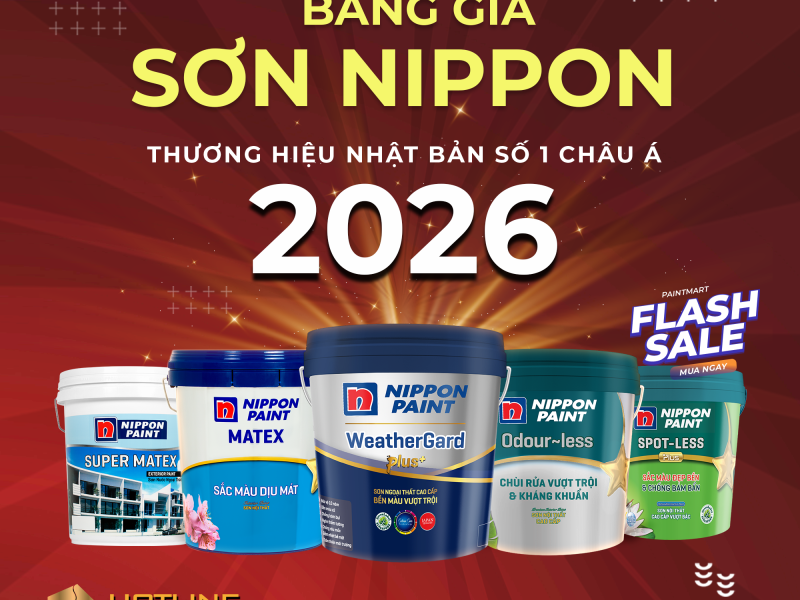 Bảng giá sơn Nippon mới nhất 2026