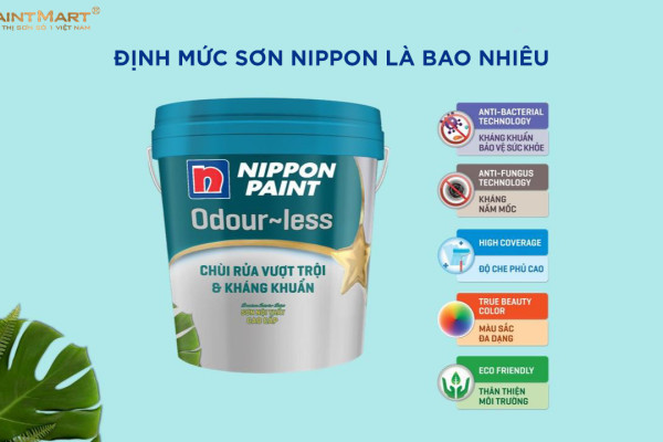 Định mức sơn Nippon là bao nhiêu ?